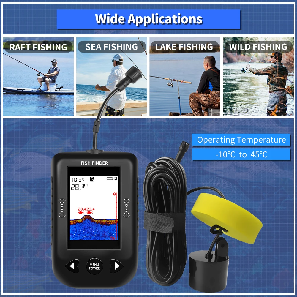 Erchang XF03 Fish Finders 45 D - Fishing Depth Finder review and price